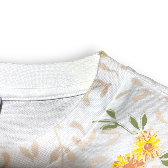Loewe White embroidered floral Logo T-shirt - Picture 7 of 9